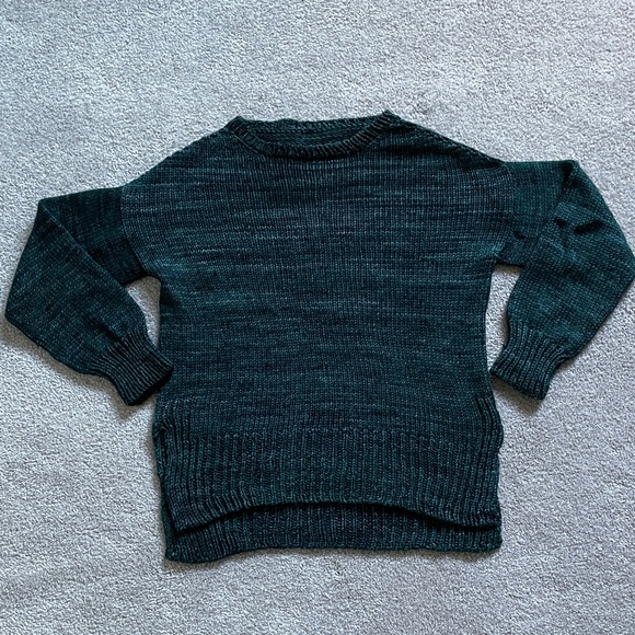 Handmade Sweaters - Elegant Green Women's Sweater